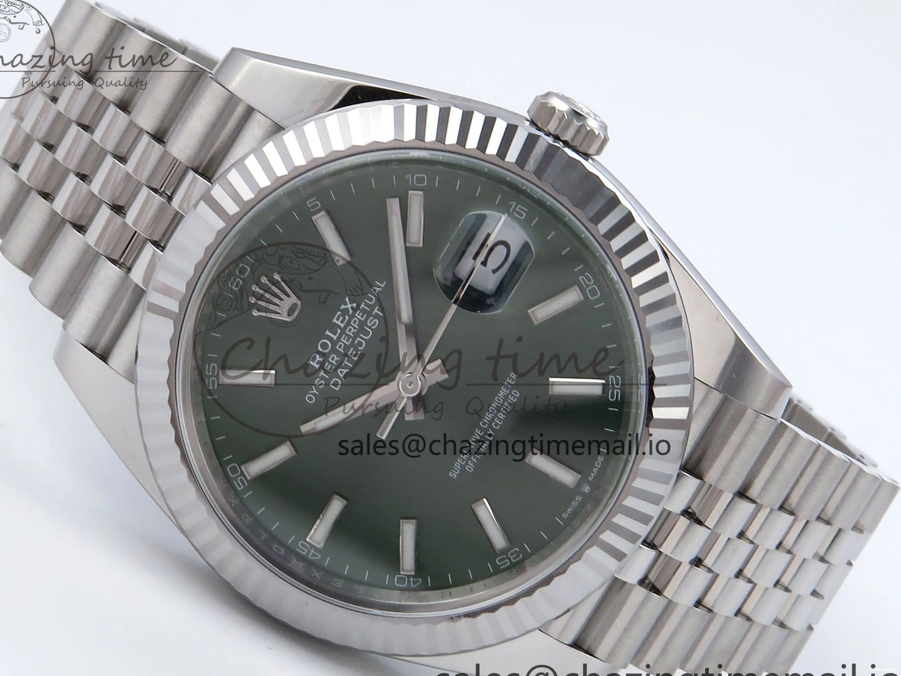 Edition Clean Jubilee Green Stick on Dial 126334 Bracelet SS Datejust VR3235 Best 1:1 41mm 0512